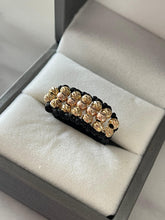 Cargar imagen en el visor de la galería, Anillo diamantado y liso 4mm