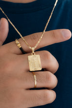 Cargar imagen en el visor de la galería, Cadena Escalera y Plana 65cms + Dije placa almighty