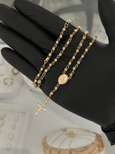 Cargar imagen en el visor de la galería, Rosario dama balin 4mm diamantado (50cm)