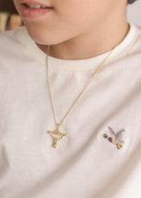 Cargar imagen en el visor de la galería, Cadena Aros ( 45cms )+ Dije Cristo Dalí 2.3cms