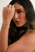 Cargar imagen en el visor de la galería, Esclava clover 5H malaquita 10mm 17 Cms + Ext