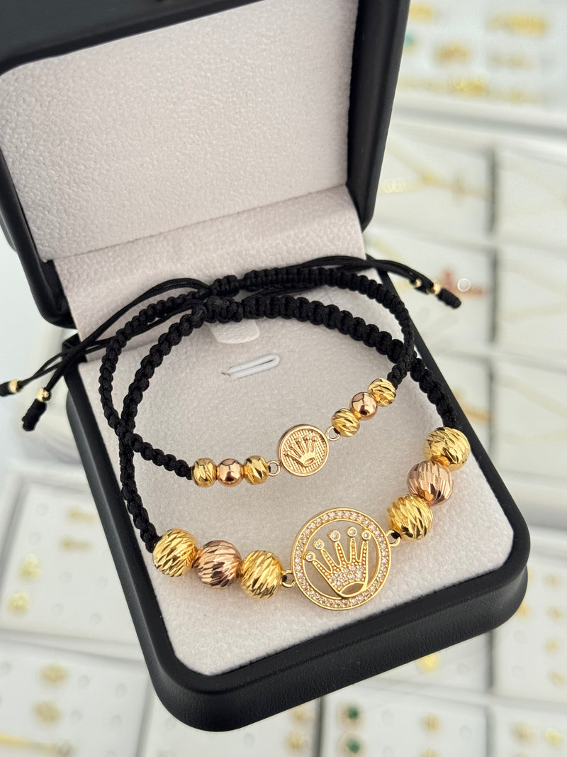 Pulseras pareja rlx