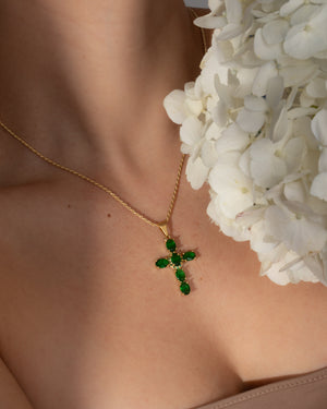 Cadena lazito IT 1.3mm 45cms + dije green brightness
