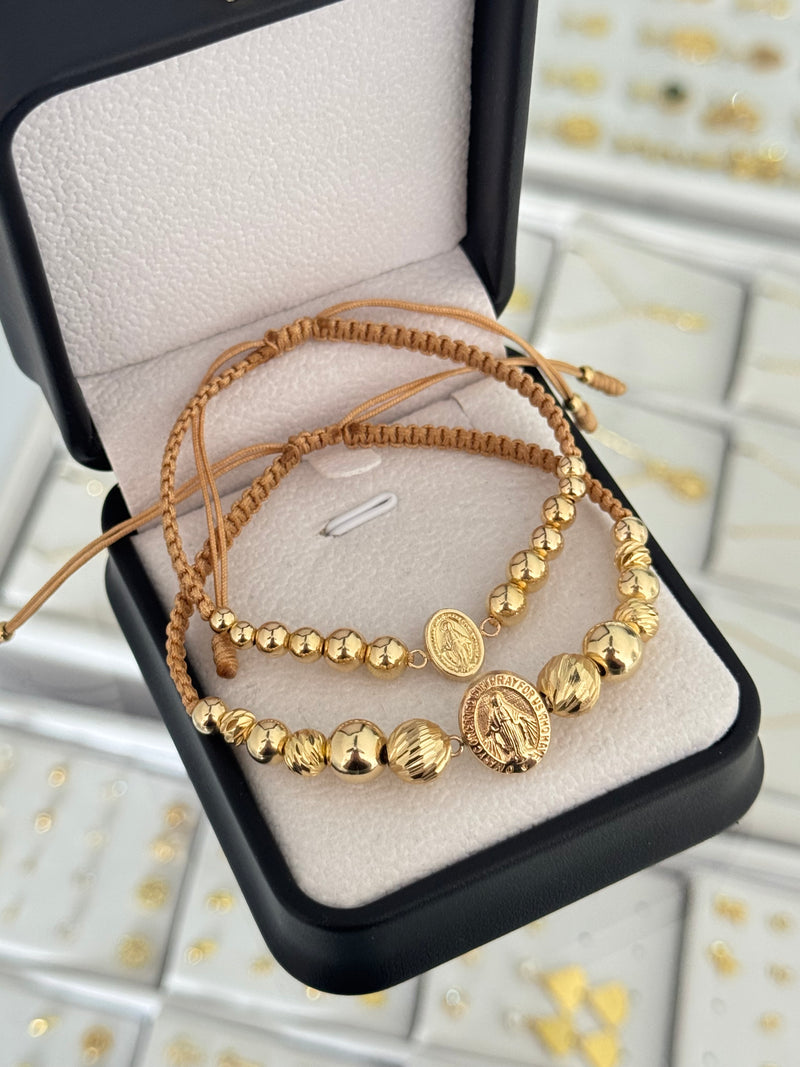 Pulsera pareja de Virgen Milagrosa