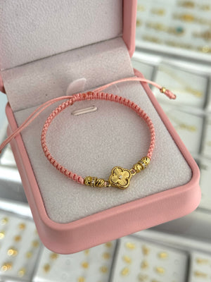 Pulsera clover sol esfera cristal. N de balín: #4 blz