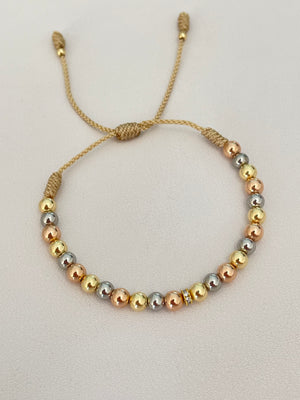 Pulsera 3 oros (5mm)