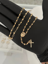 Cargar imagen en el visor de la galería, Rosario dama balin 4mm diamantado (50cm)
