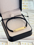 Pulsera placa grande personalizada. N de balín: #4