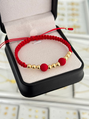 Pulsera balín y neopreno. N de balín: #5