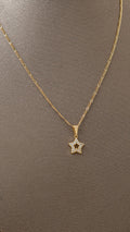 Dije estrella con circonias