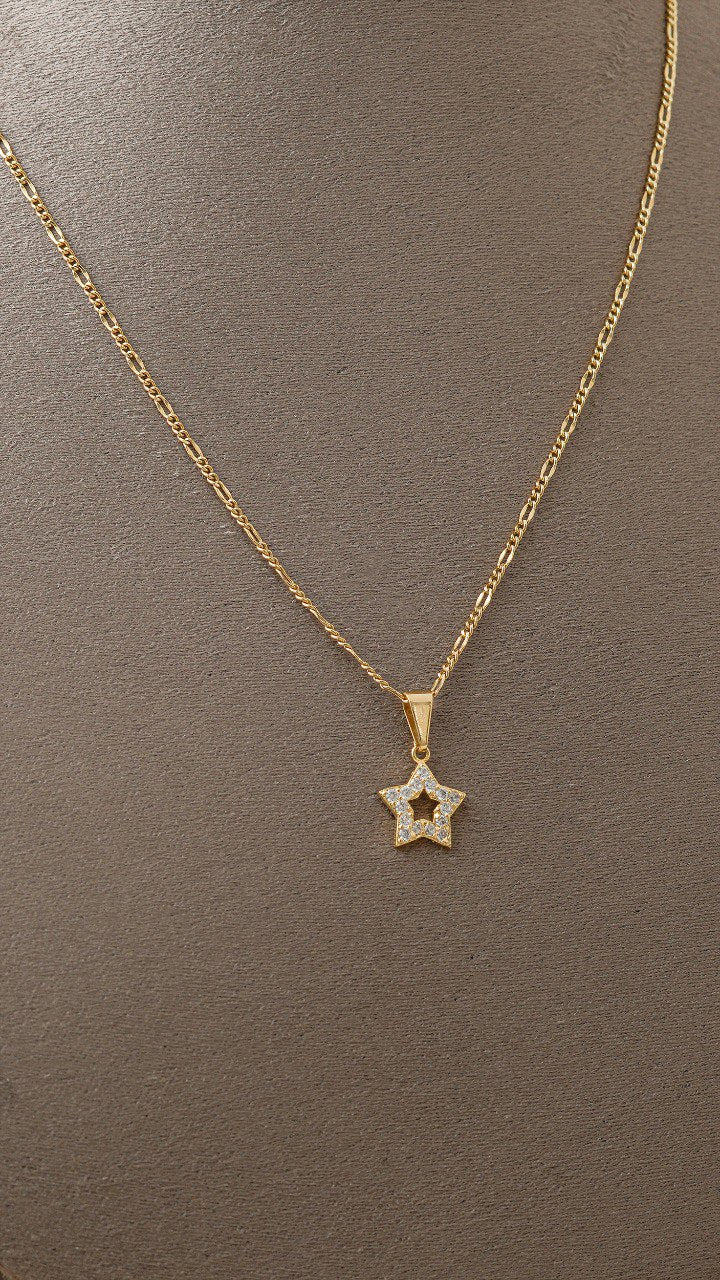 Dije estrella con circonias