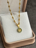 Cadena Gcc infinito 3mm 50cms + dije rlx verde exclusive
