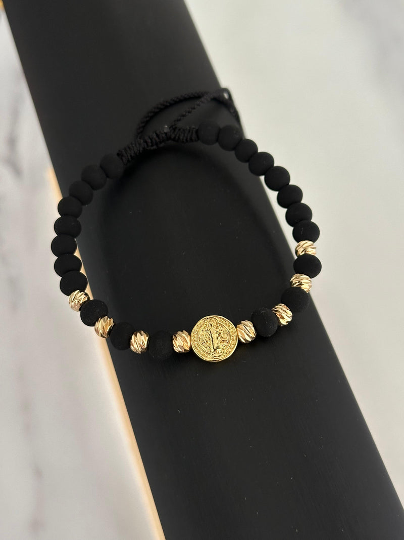 Pulsera san Benito abad (5mm-neo 6mm)