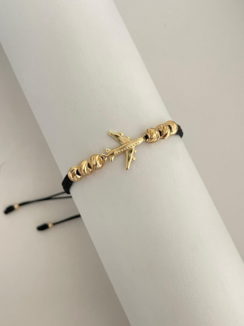 Pulsera avión diamantada (6mm)