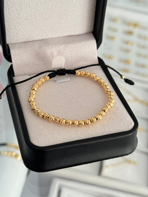 Pulsera completa diamantada. N de balín: #4 diamantado