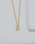 Cadena Cubana sol 65 cms + Dije sagrado rostro diamantado 2 cms