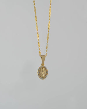 Dije Guadalupe circonias 1.5 Cms