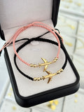 Pulseras pareja avión