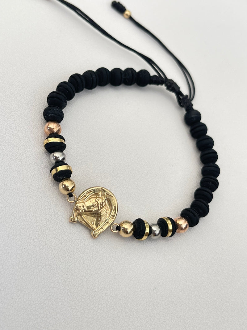Pulsera herraje herradura caballo neo 6mm (5mm)