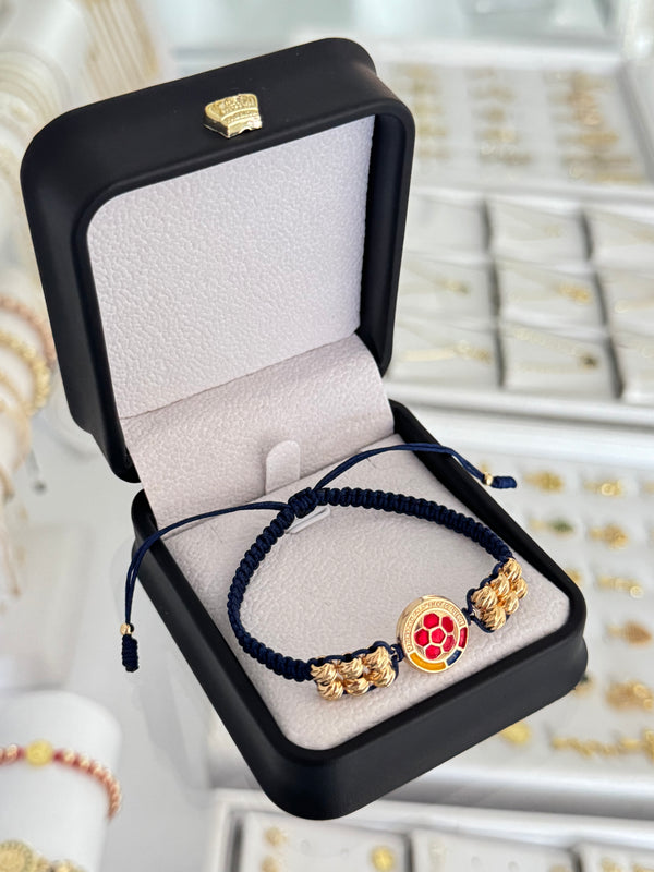 Pulsera de Colombia diamantada. N de balín: #5 diamantado