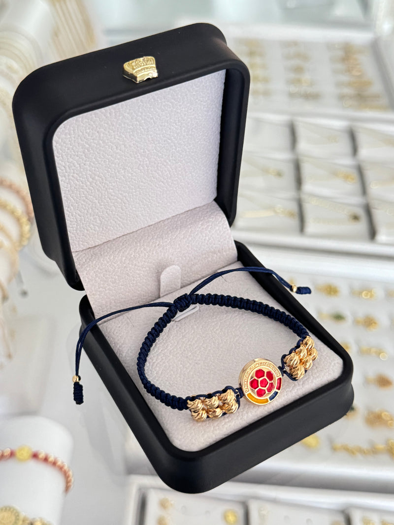 Pulsera de Colombia diamantada. N de balín: #5 diamantado