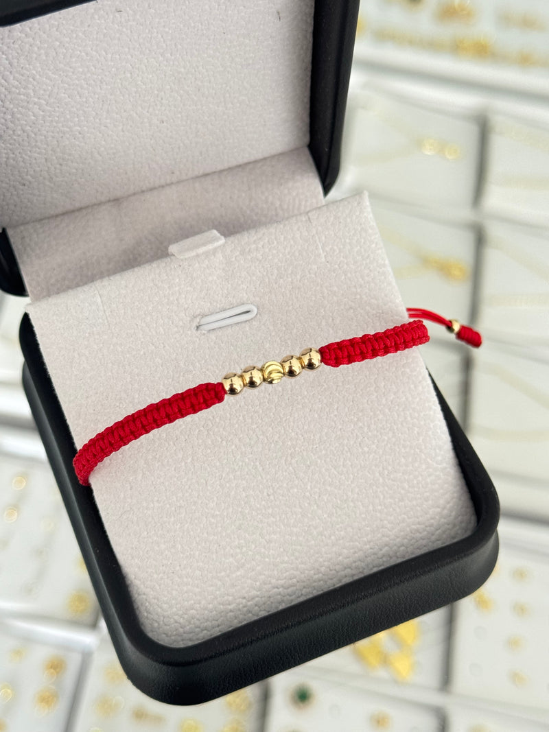 Pulsera balín #4 lisos y #4 italiano.