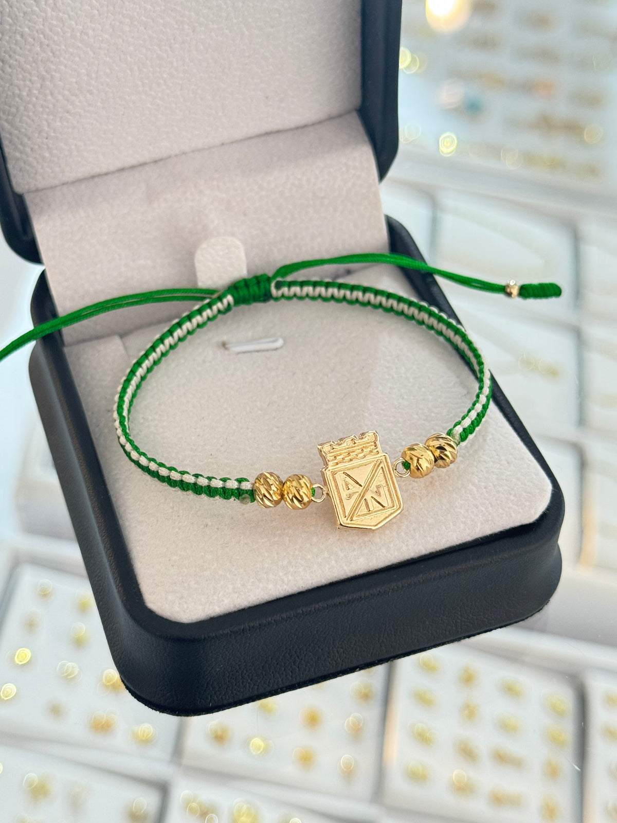 Pulsera nacional grande. N de balín: #5 diamantado