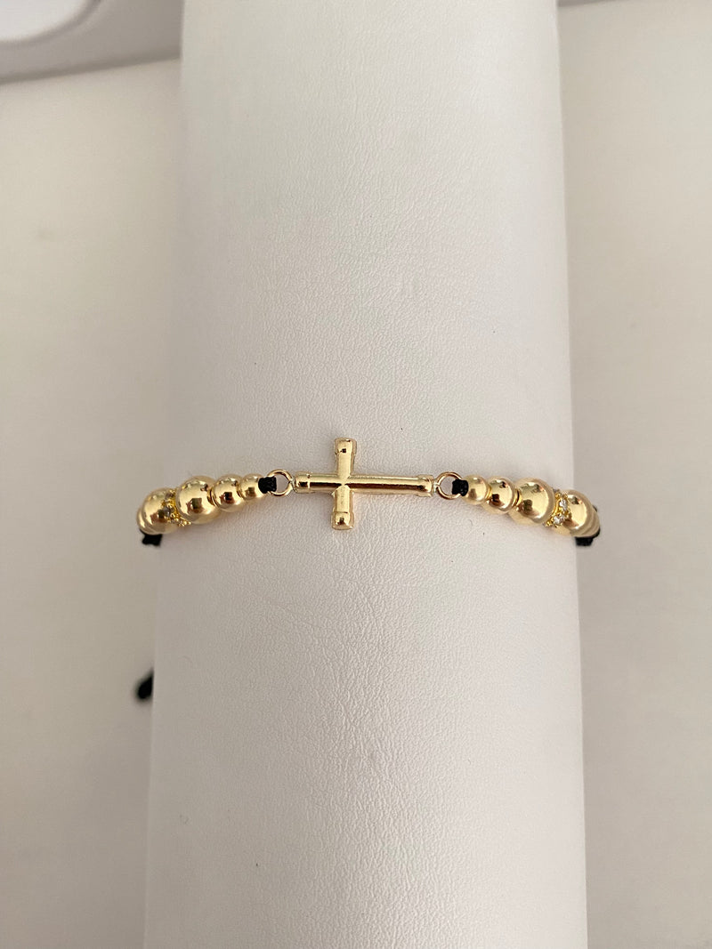Pulsera cruz mediana (3mm,4mm,5mm)
