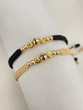 Pulseras pareja italy inicial (5mm, 4mm)