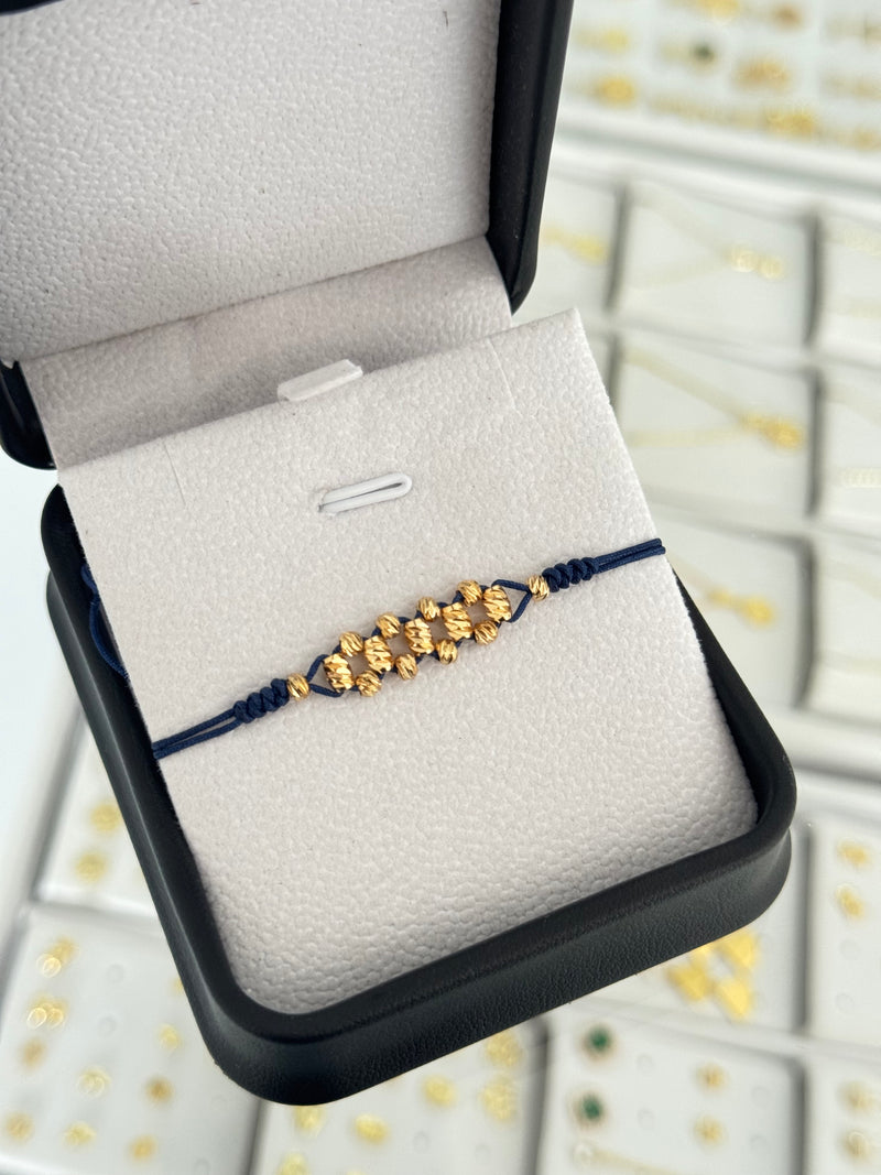 Pulsera canutillo diamantada. N de balín: #2 diamantado