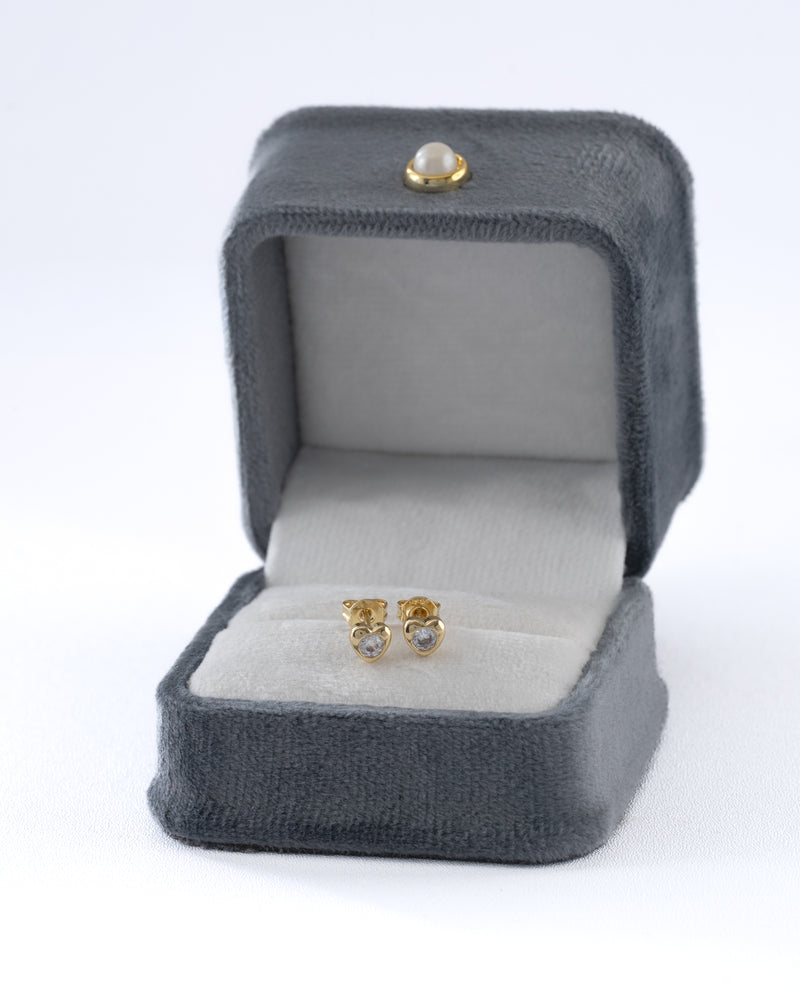 Arete corazón cristal