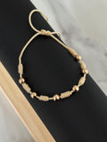 Pulsera 7 nudos oro rosa #5