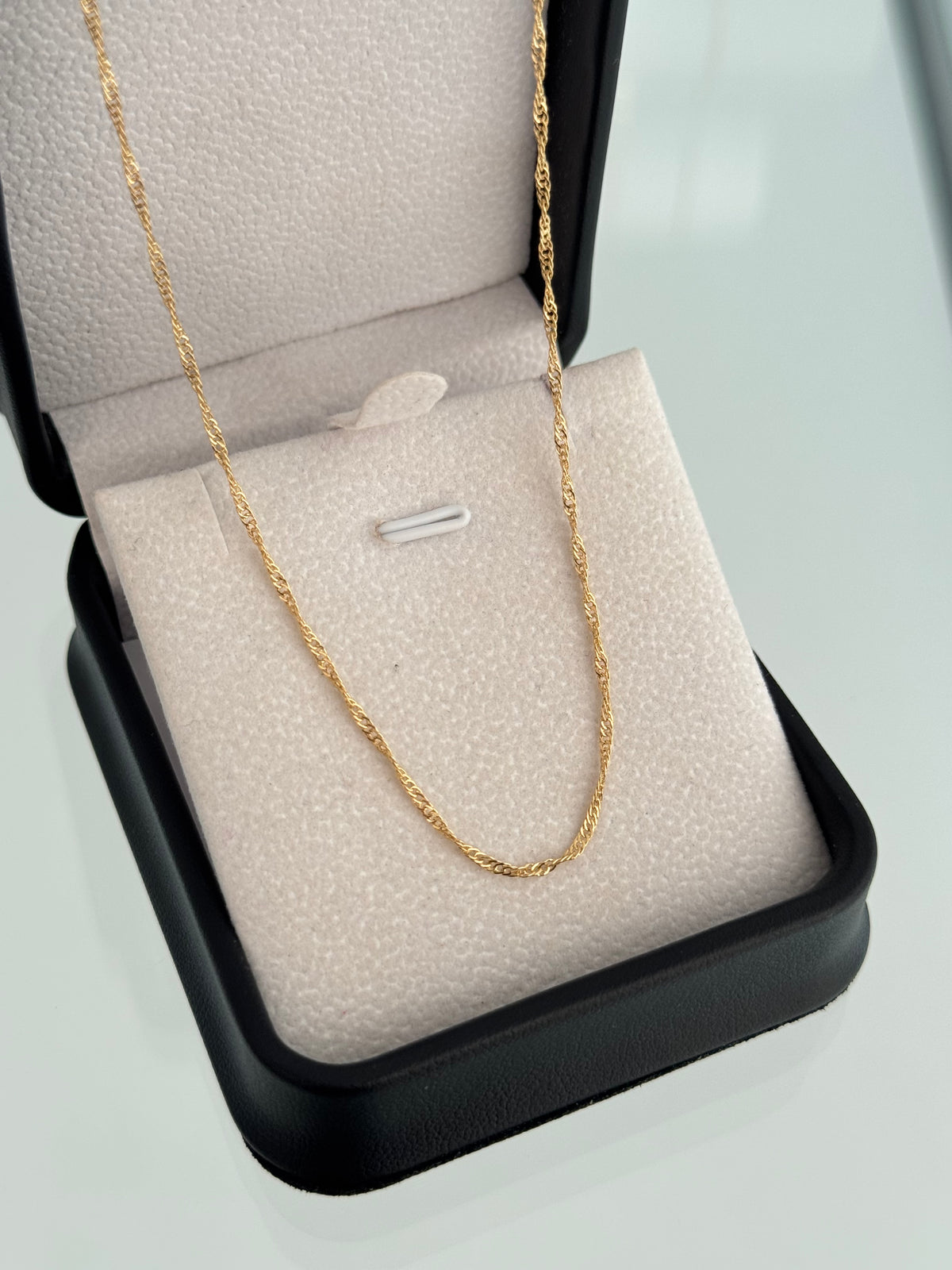 Cadena Singapur 1mm 50cm exclusive
