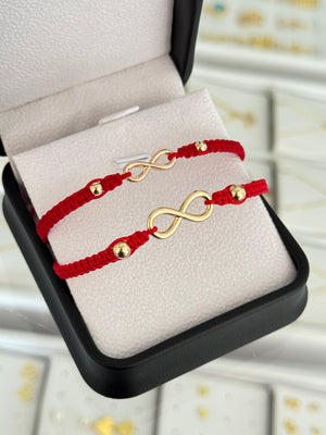 Pulseras parejas infinito