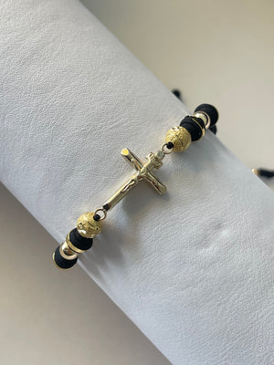 Pulsera Cruz (6mm, 5mm)