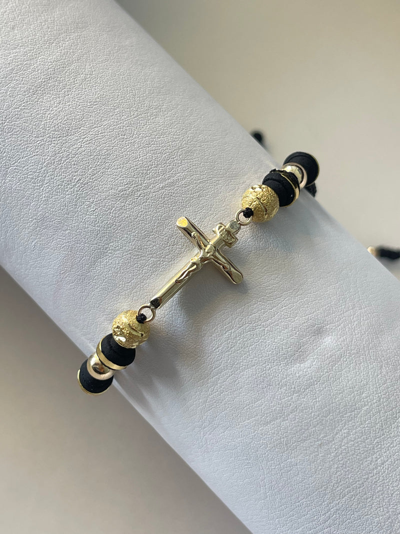 Pulsera Cruz (6mm, 5mm)