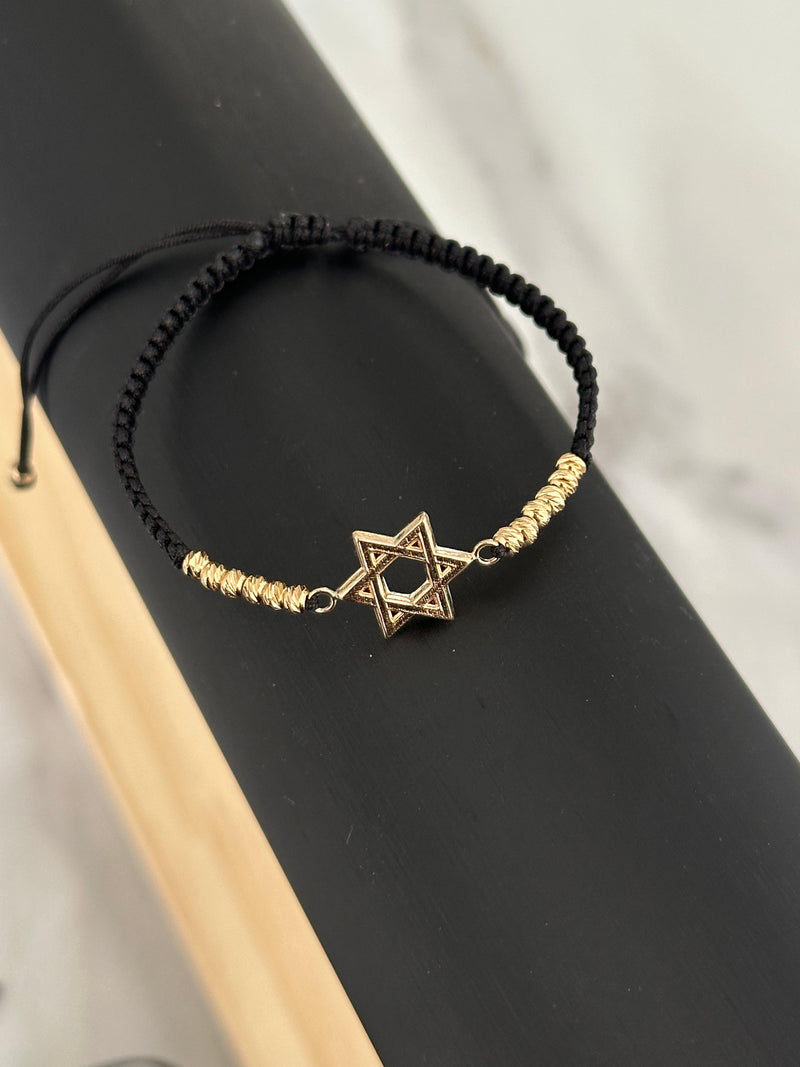 Pulsera estrella de David (diamantado 2mm)