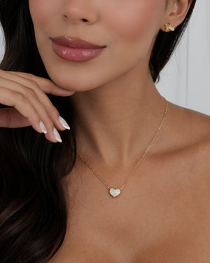 Gargantilla sparkle heart 12 mm 45 Cms
