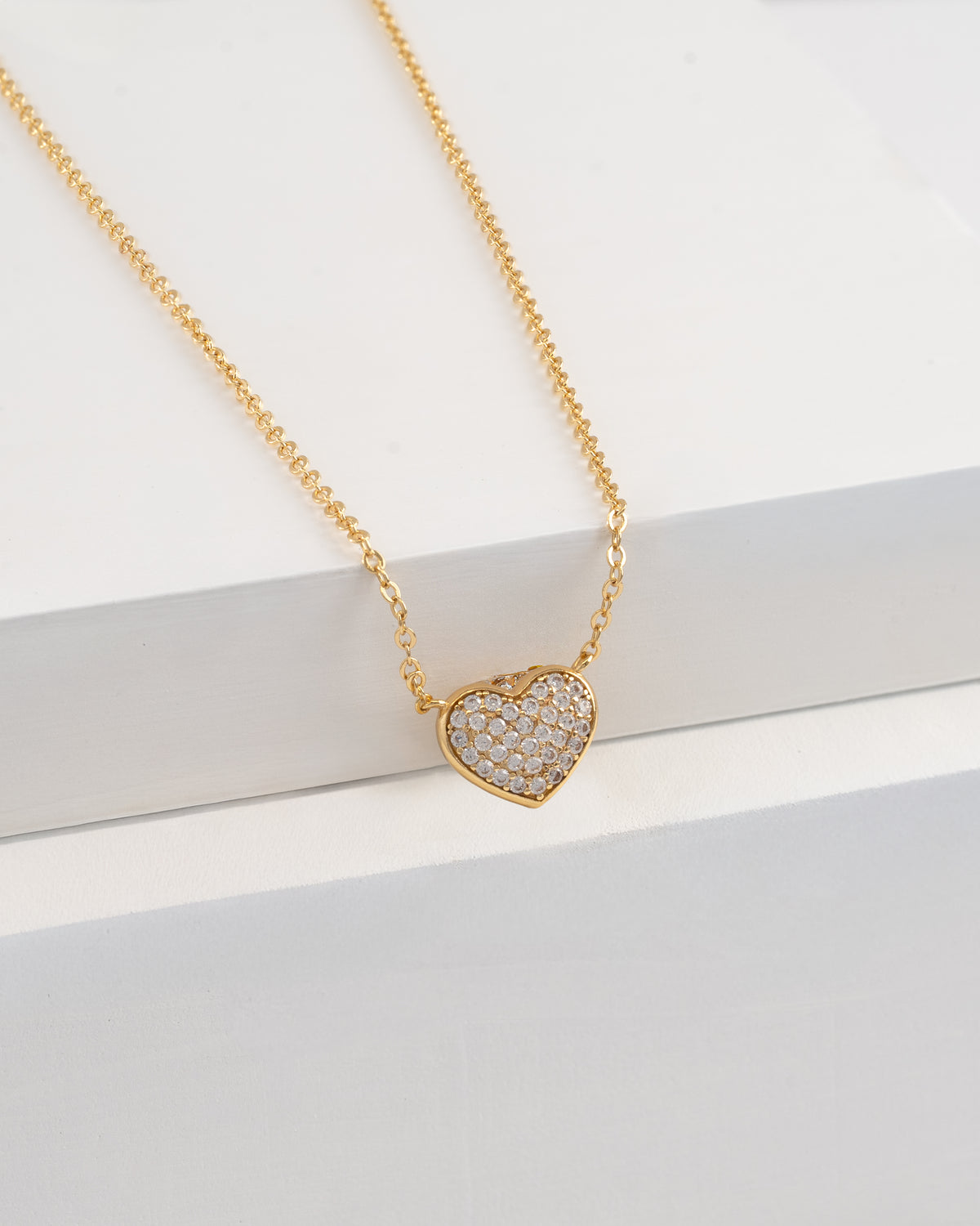 Gargantilla sparkle heart 12 mm 45 Cms
