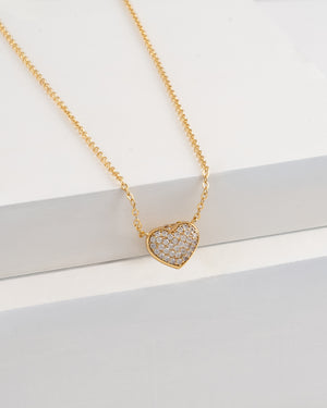 Gargantilla sparkle heart 12 mm 45 Cms