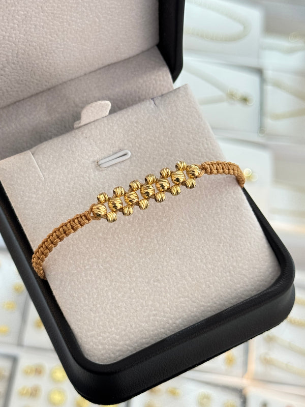 Pulsera diamantada mujer. N de balín: #4 diamantado, #3 diamantado