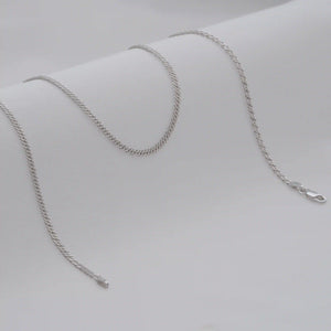 Cadena cubana cruzada 2.4mm 65cms