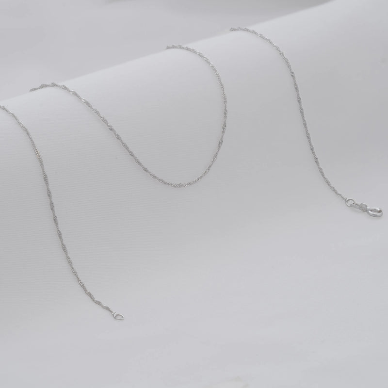 Cadena singapur 1.7mm 45cm