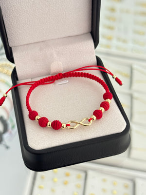 Pulsera infinito pequeño. N de balín: #4 (dama)