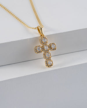Cadena china it 2mm 45cms + Dije charm crystal