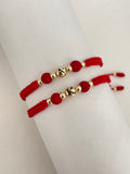 Pulseras pareja inicial (4mm)