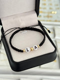 Pulsera inicial. N de balín: #4 liso, #5 liso