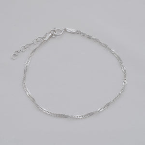 Pulsera singapur 1.7mm 16cms + Ext
