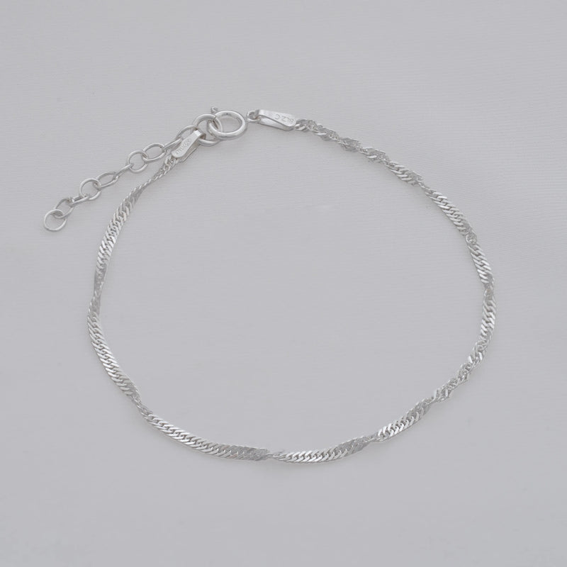 Pulsera singapur 1.7mm 16cms + Ext