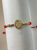 Pulsera arcángel san Miguel grande (6mm,5mm,4mm)